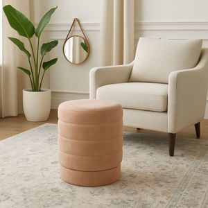 CALESTONE BROWN OTTOMAN 19 (IN) 11