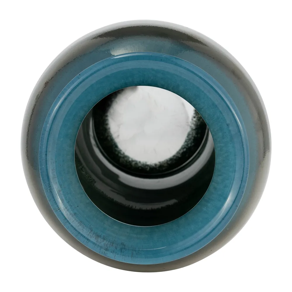 KNOXWICK BLUE GLASS VASE 16 (IN)