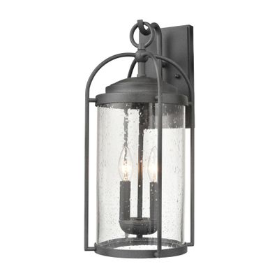 Catalonia 19″ High 2-Light Outdoor Sconce - Distressed Zinc