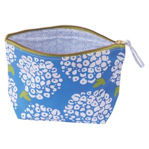 Hydrangea Blue Medium Essential Canvas Pouch 4