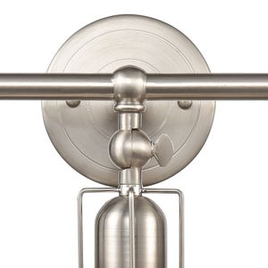 English Pub 28'' Wide 3-Light Vanity Light - Satin Nickel 5