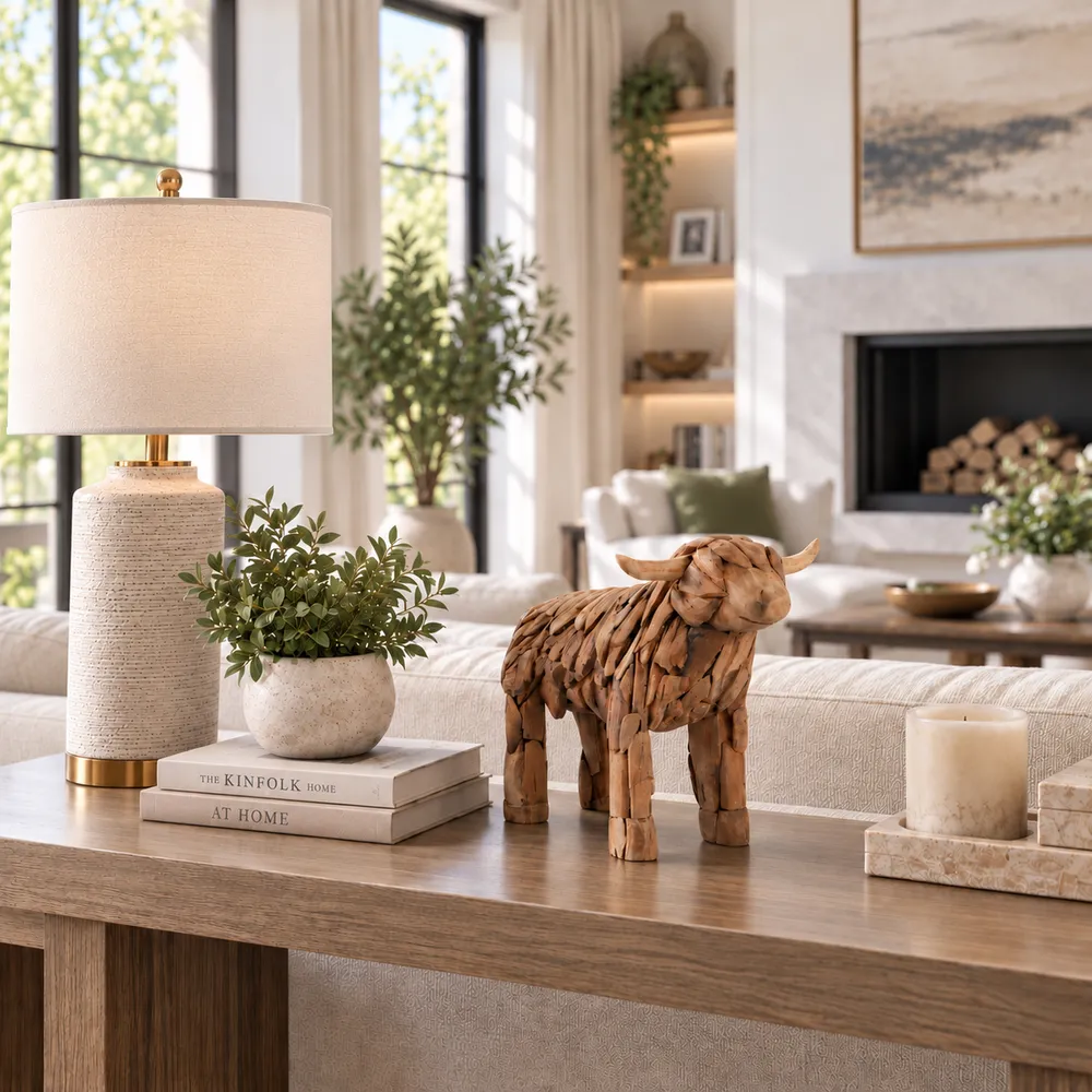 RUEWICK BROWN DECOR 12 (IN)