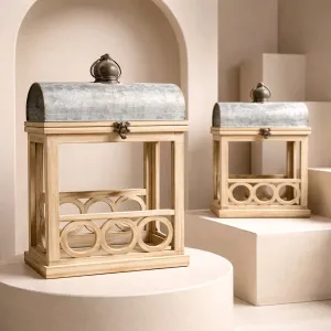 Medallion Lantern Set Of 2 19in and 15in 4