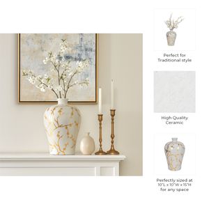 SAGESHAW WHITE CHINOISERIE 15 (IN) 9
