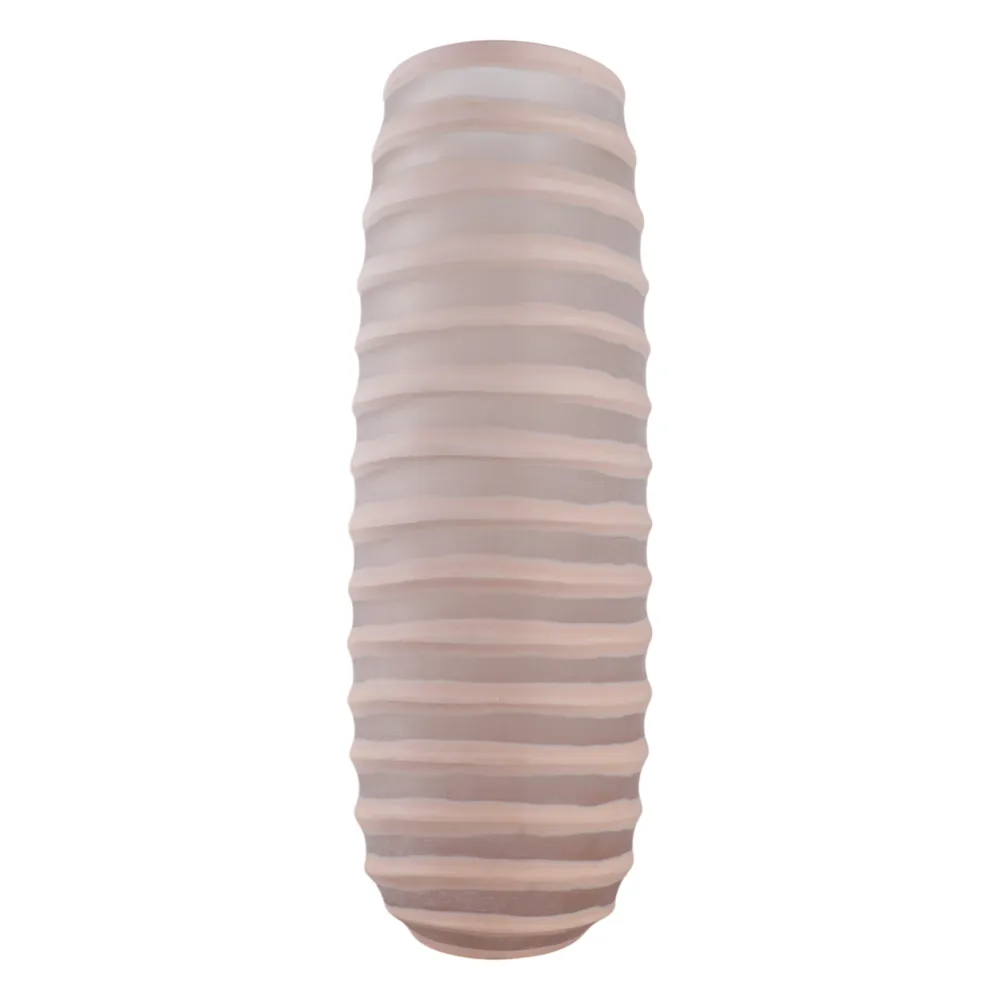 SAMSONWICK IVORY GLASS VASE 16 (IN)
