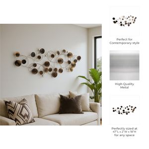 SOLLAKE SILVER METAL WALL 18 (IN) 9