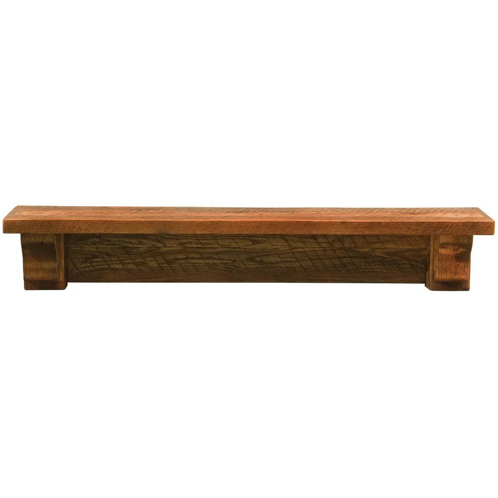 Barnwood Wall Shelf - 48-inch - Standard