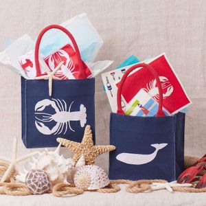Whale Navy Reusable Itsy Bitsy Gift Bag 3