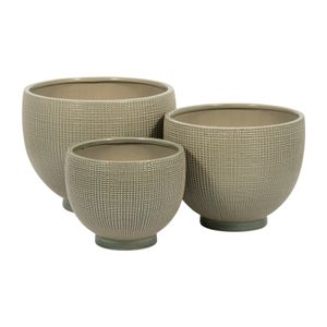 AIDENLEY SET OF 3 GREEN PLANTER 12 (IN) 5