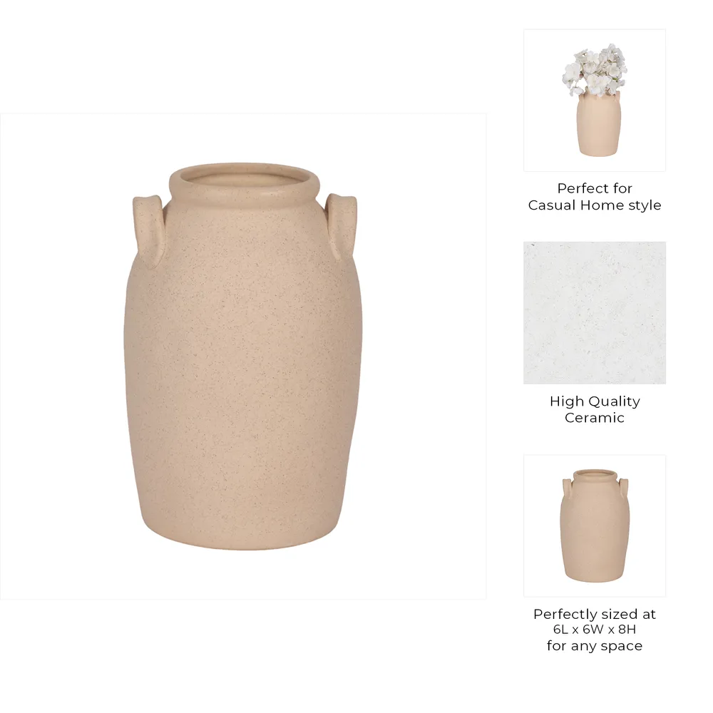 GLOVERMILL IVORY VASE 8 (IN)