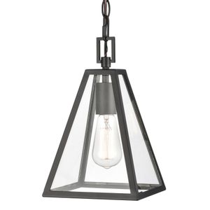 Tangent 7'' Wide 1-Light Mini Pendant - Matte black 4