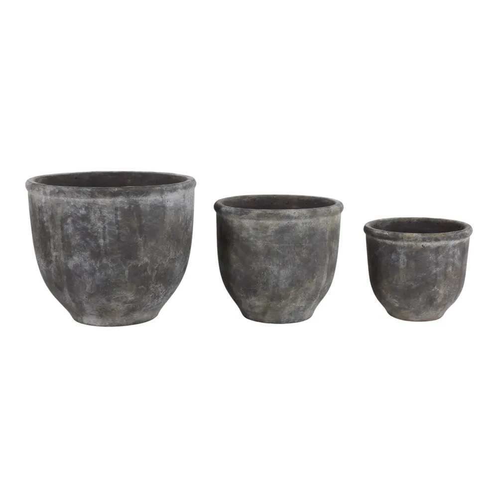 HAYFORDWAY SET OF 3 ORANGE PLANTER 8 (IN)