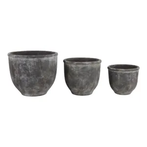 HAYFORDWAY SET OF 3 ORANGE PLANTER 8 (IN) 4