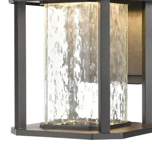 Irvine 10″ High 1-Light Outdoor Sconce - Matte Black 4