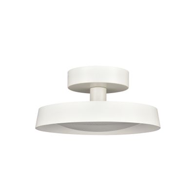 Nancy 11.75″ Wide LED Semi Flush Mount - Matte White