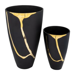 DUTTONBURN SET OF 2 BROWN VASES 14 (IN) 1