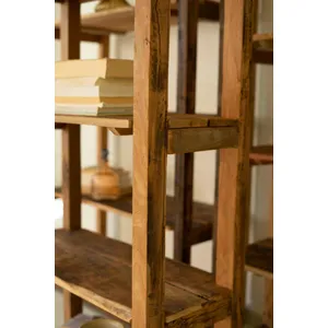 Set of 3 Recycled Wood Shelving Units 3