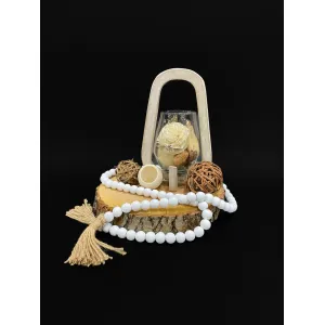 Distressed White Lanterns 10.75x5x6.75in 2
