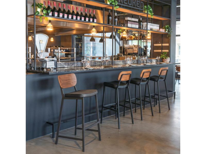 Ardenne Barstool Black & Brown 2