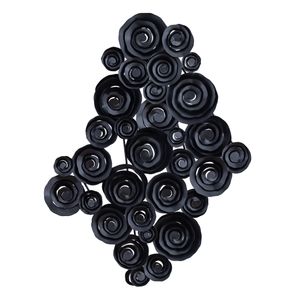 Brando Dimensional Wall Art - Matte Black 1