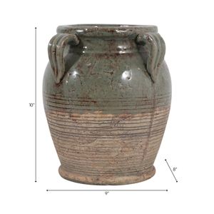 COHENWAY GREEN VASE 10 (IN) 10