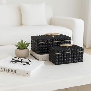 FABIANMILL SET OF 2 GRAY BOXES 6 (IN) 12
