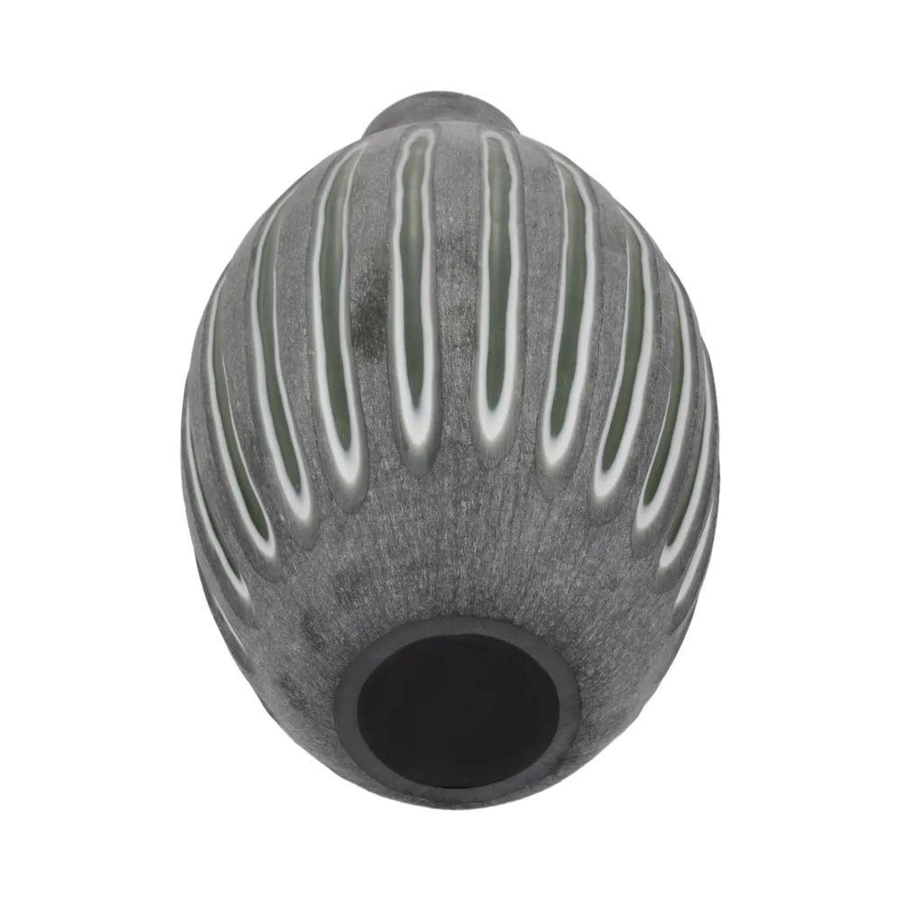 DESMONDCROSS GREEN GLASS VASE 17 (IN)