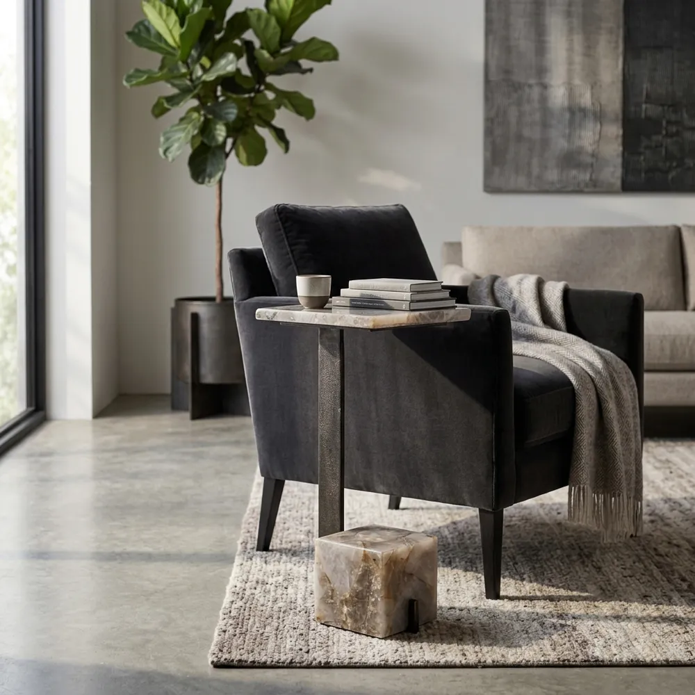 MILTONRIDGE GRAY TABLE 24 (IN)