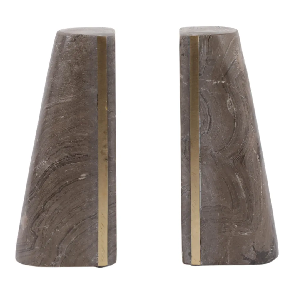 ROMANLAND SET OF 2 BROWN BOOKENDS 6 (IN)