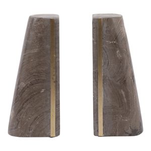 ROMANLAND SET OF 2 BROWN BOOKENDS 6 (IN) 1