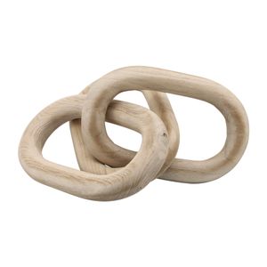 28" 3 WOODEN LINKS, NATURAL 6
