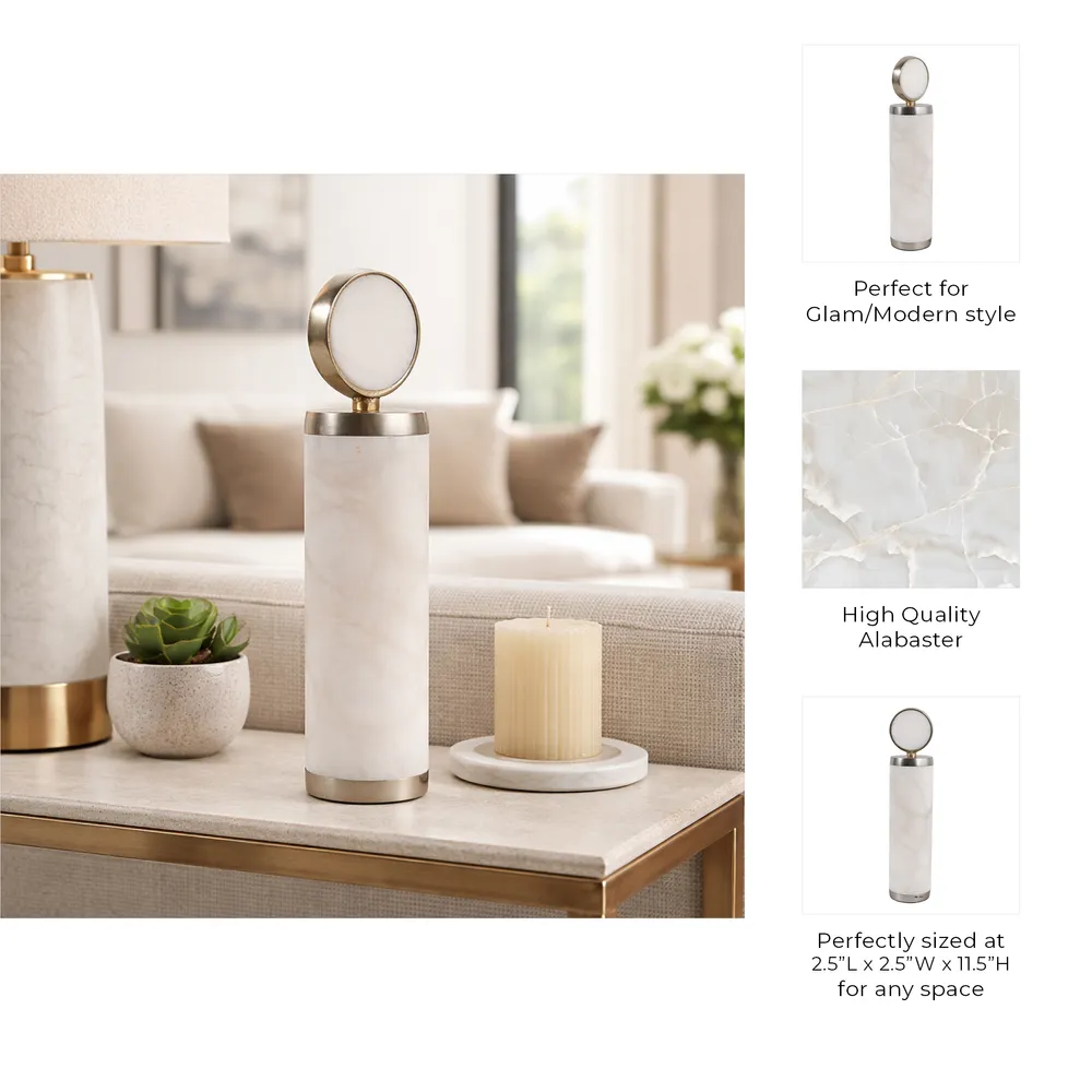 CHESTERWELL WHITE DECOR 12 (IN)