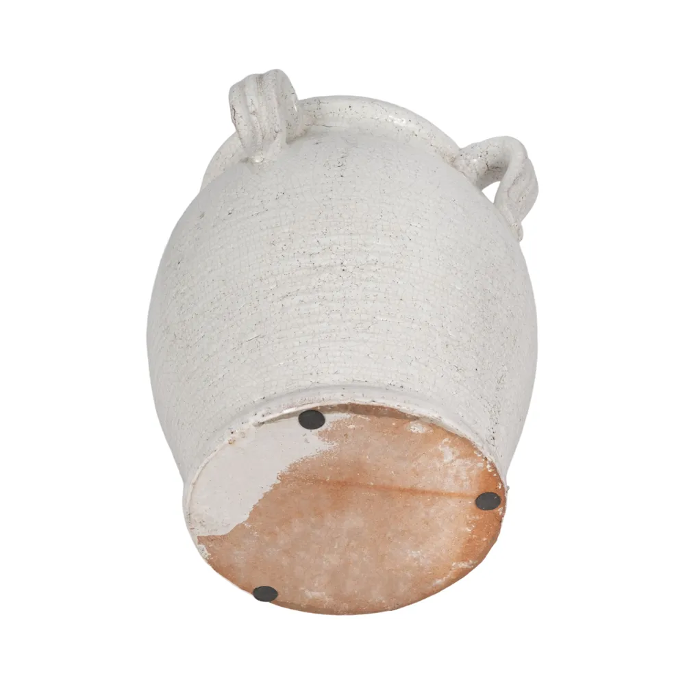 COHENWAY WHITE VASE 10 (IN)