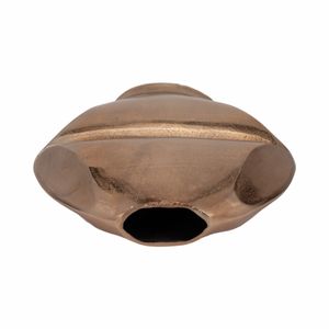 14" BYRAM, METAL SLIT VASE, CHAMPAGNE 6