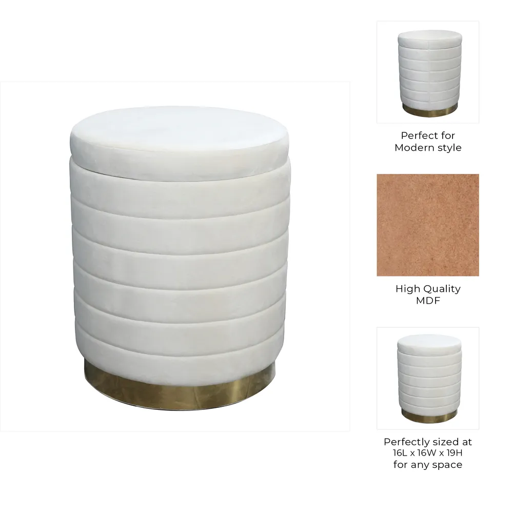 HAYFORDHAVEN IVORY STOOL 19 (IN)