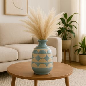 CASTON BLUE VASE 10 (IN) 2