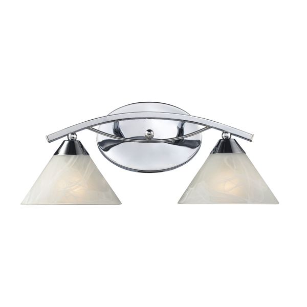 Elysburg 18'' Wide 2-Light Vanity Light - Polished Chrome