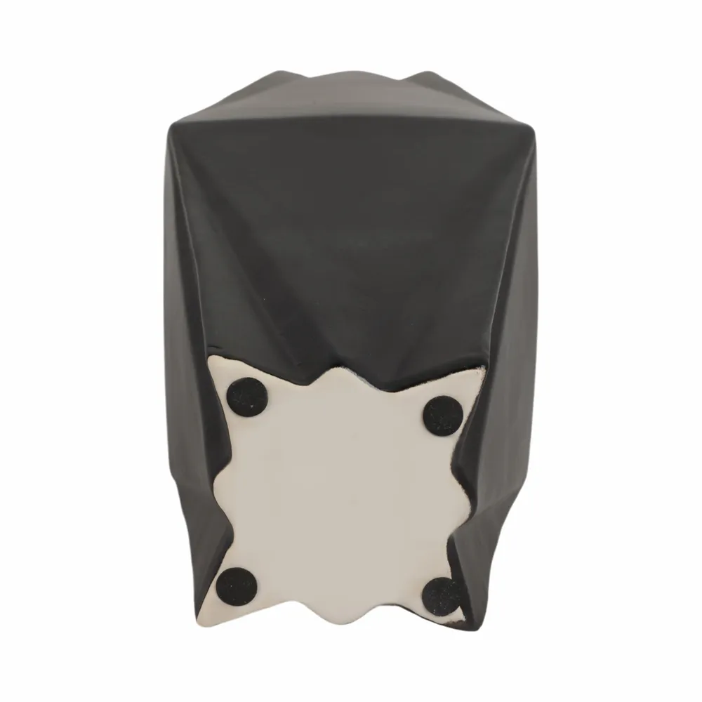TARASIDE BLACK VASE 21 (IN)
