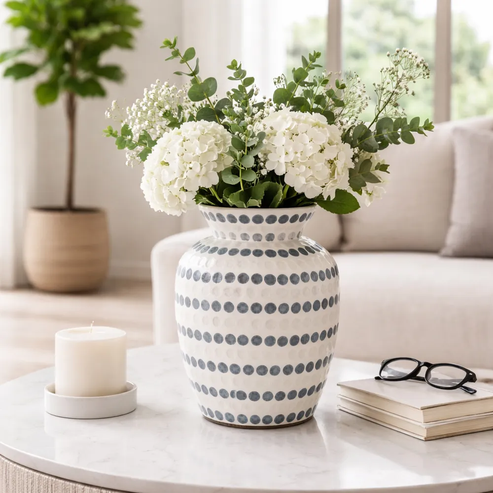 HACKETTBURN BLUE VASE 13 (IN)