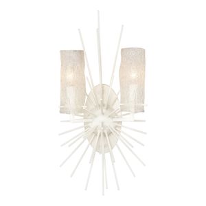 Sea Urchin 21'' High 2-Light Sconce - White Coral 1