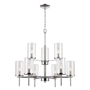 Oakland 28.5'' Wide 9-Light Chandelier - Chrome 1