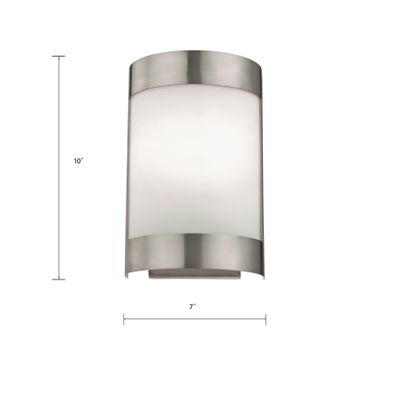 Zenith 10'' High 1-Light Sconce - Brushed Nickel