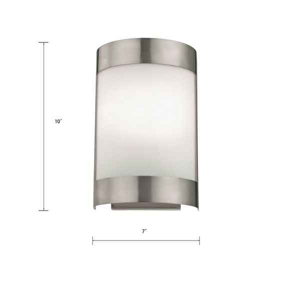 Zenith 10'' High 1-Light Sconce - Brushed Nickel