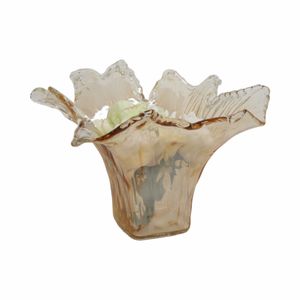 CLAYMORE BROWN GLASS VASE 12 (IN) 3