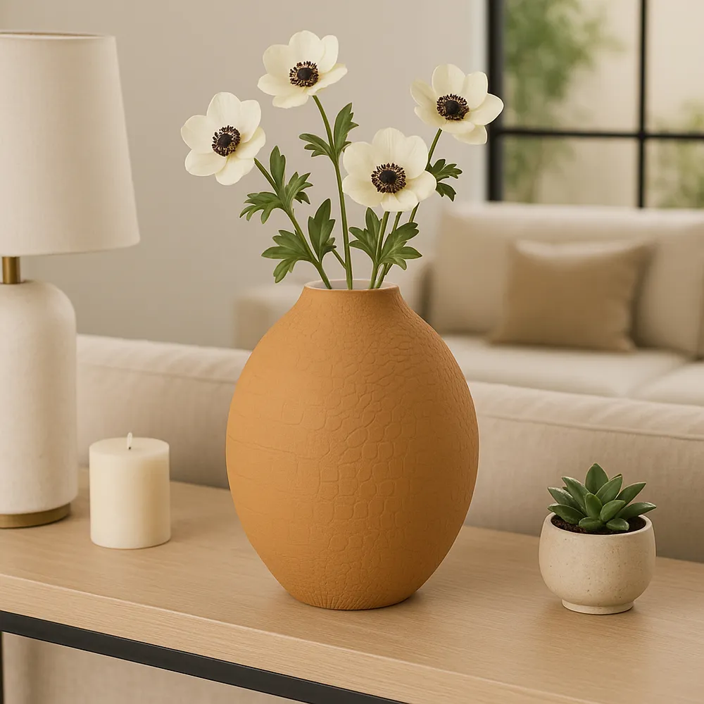HOLLISMOOR YELLOW VASE 18 (IN)