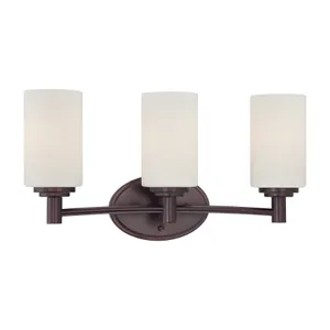 Pittman 19'' Wide 3-Light Vanity Light - Sienna Bronze 1