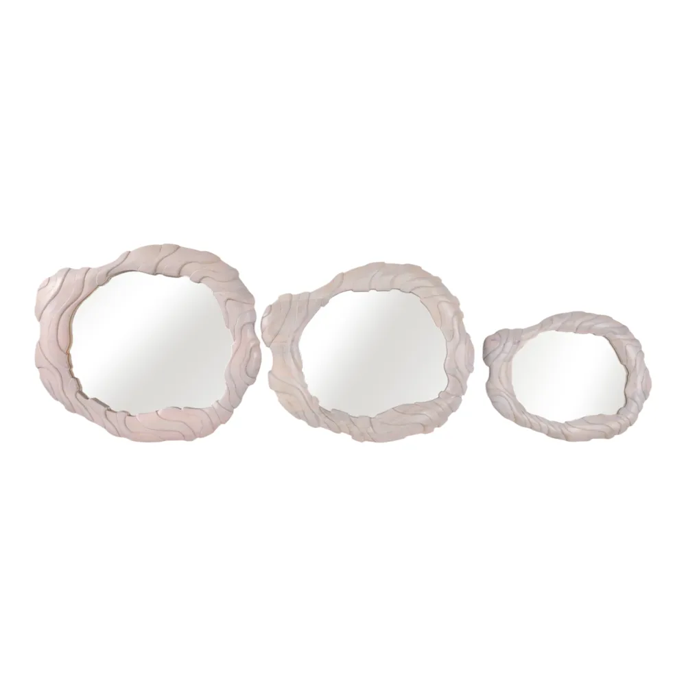 ELLERYRIDGE SET OF 3 BROWN MIRRORS 24 (IN)