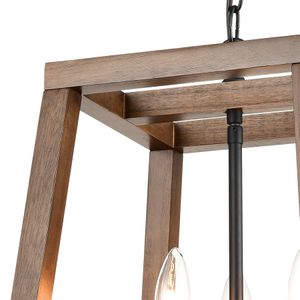 Barrow 12'' Wide 3-Light Chandelier - Matte Black 2