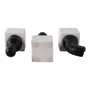 CLEOWOOD SET OF 3 BLACK DECOR 9 (IN) 7