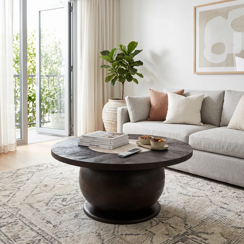 ELDERPARK BROWN COFFEE TABLE 15 (IN)